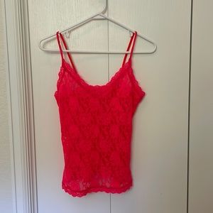Hanky Panky- Coral Lace Sleep Camisole